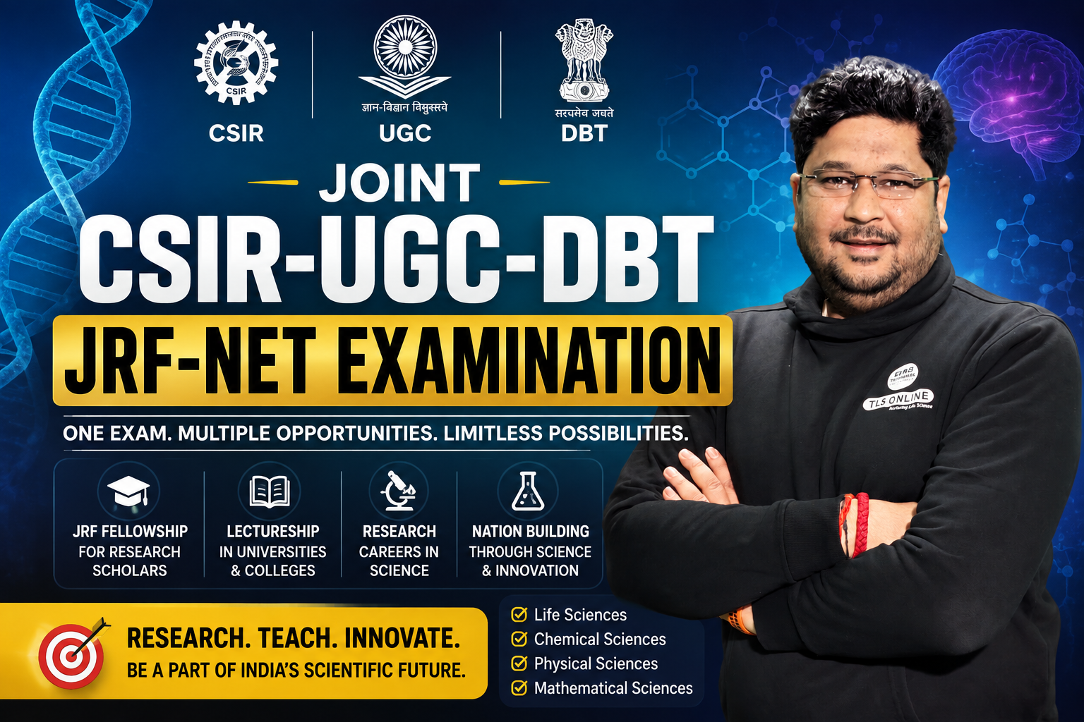 Joint CSIR-UGC-DBT JRF-NET Examination - Best CSIR NET coaching Kanpur